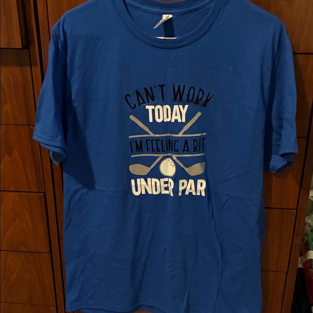 Jerzees Blue Graphic Short Sleeve Tee